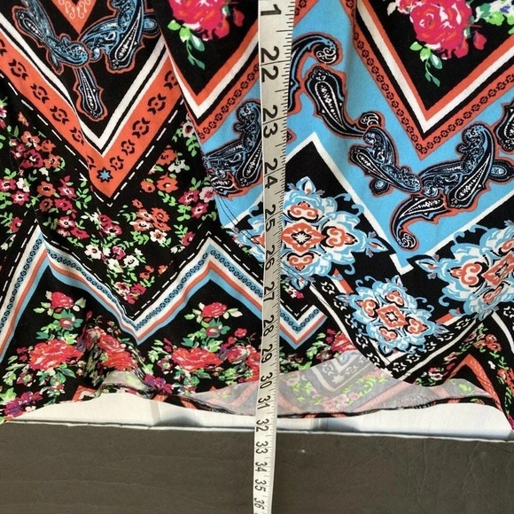 NWT Bobbie Brooks Wrap Midi Skirt Floral Beach Summer Women L Stretch Casual - Picture 3 of 6